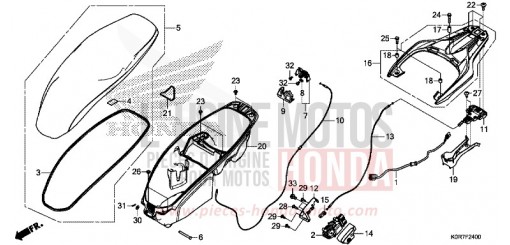 SEAT/LUGGAGE BOX SH150ADL de 2020
